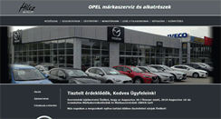 Desktop Screenshot of opelszerviz.hilcz.hu